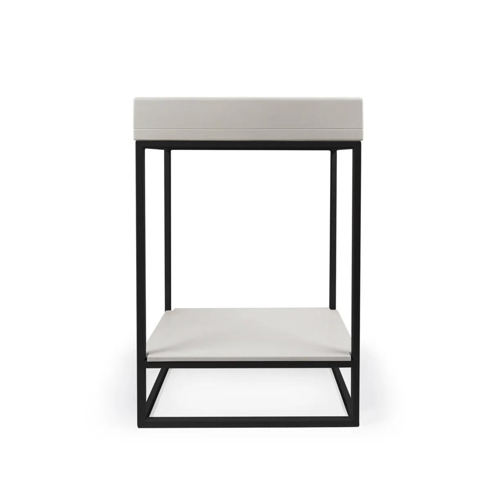 NOOD CO BOX BASIN VANITY SET IVORY 595MM