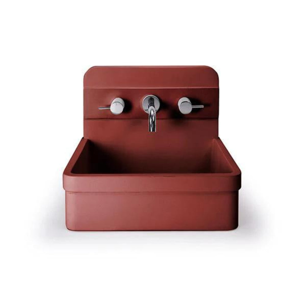 NOOD CO HERBERT ABOVE COUNTER / WALL HUNG BASIN CLAY 410MM