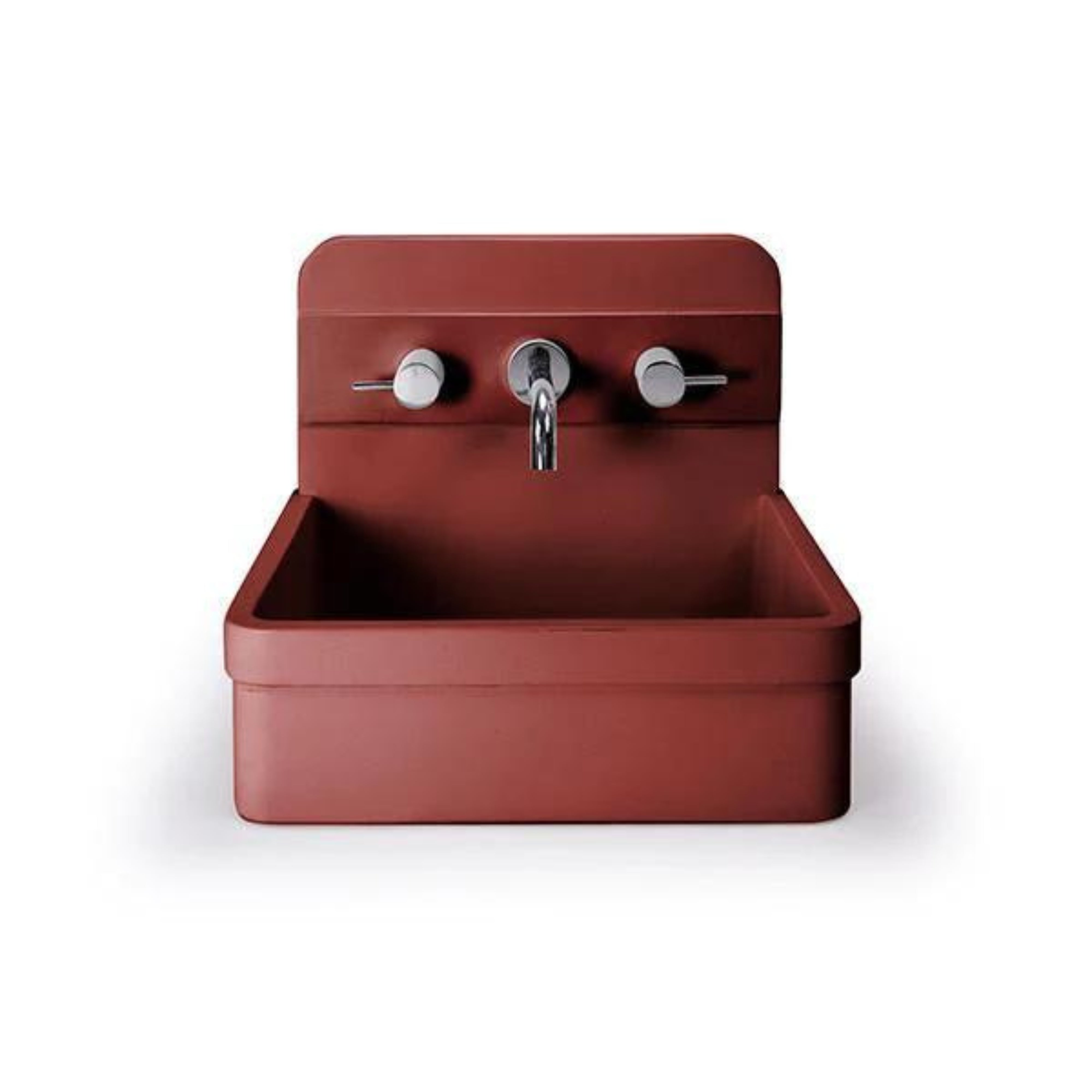 NOOD CO HERBERT ABOVE COUNTER / WALL HUNG BASIN CLAY 410MM