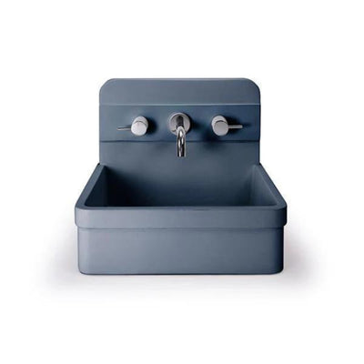 NOOD CO HERBERT ABOVE COUNTER / WALL HUNG BASIN COPAN BLUE 410MM