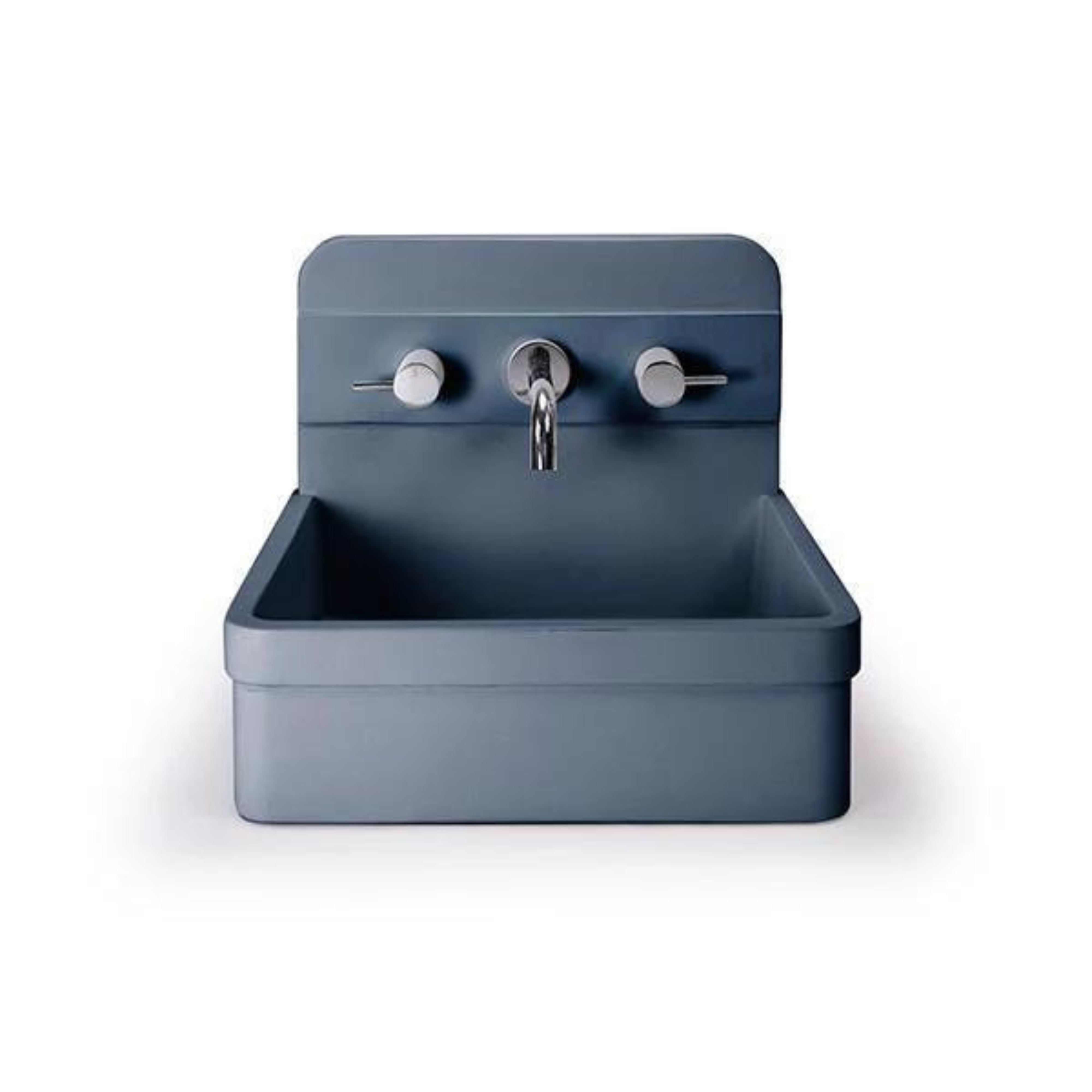 NOOD CO HERBERT ABOVE COUNTER / WALL HUNG BASIN COPAN BLUE 410MM
