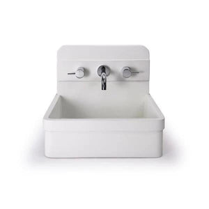 NOOD CO HERBERT ABOVE COUNTER / WALL HUNG BASIN IVORY 410MM