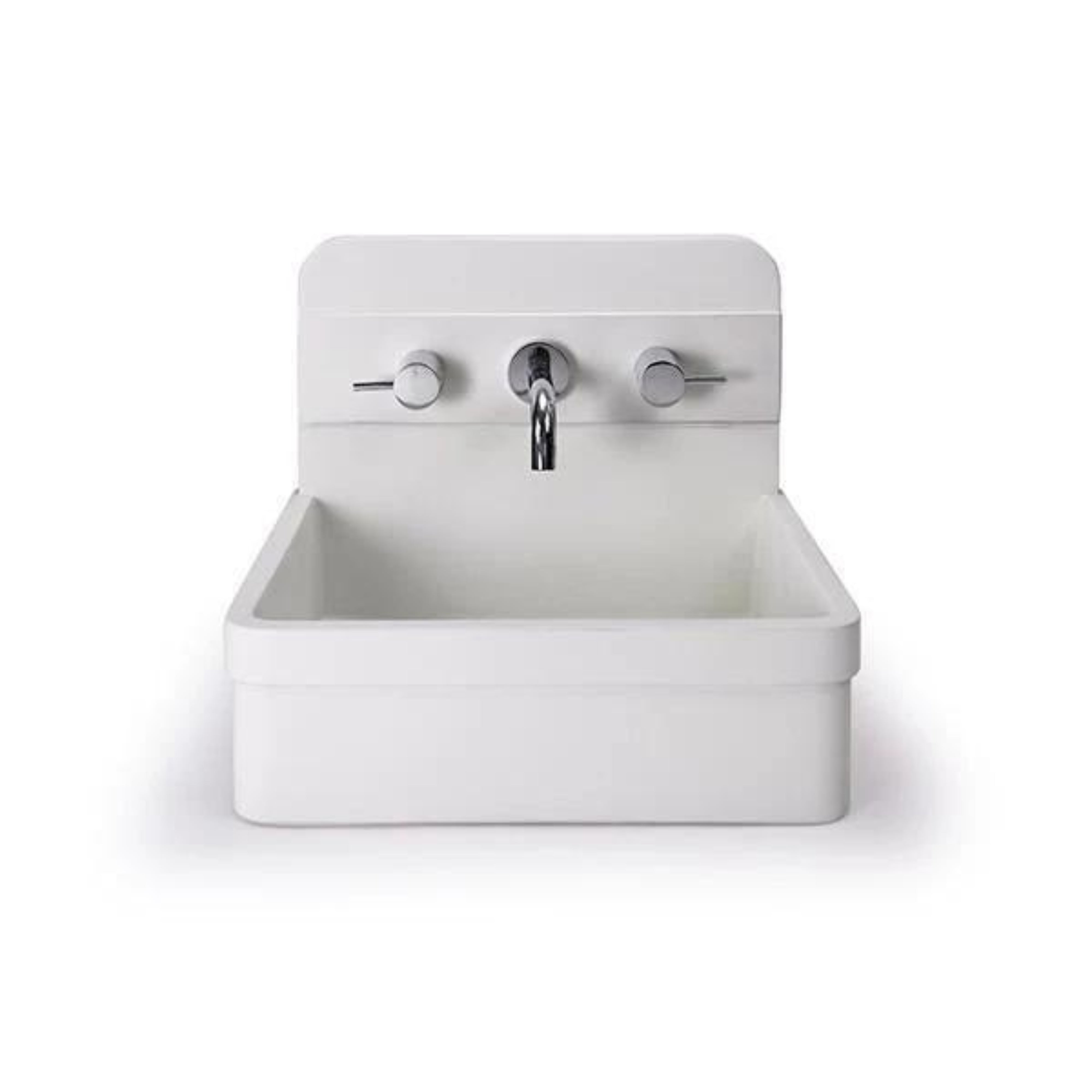 NOOD CO HERBERT ABOVE COUNTER / WALL HUNG BASIN IVORY 410MM