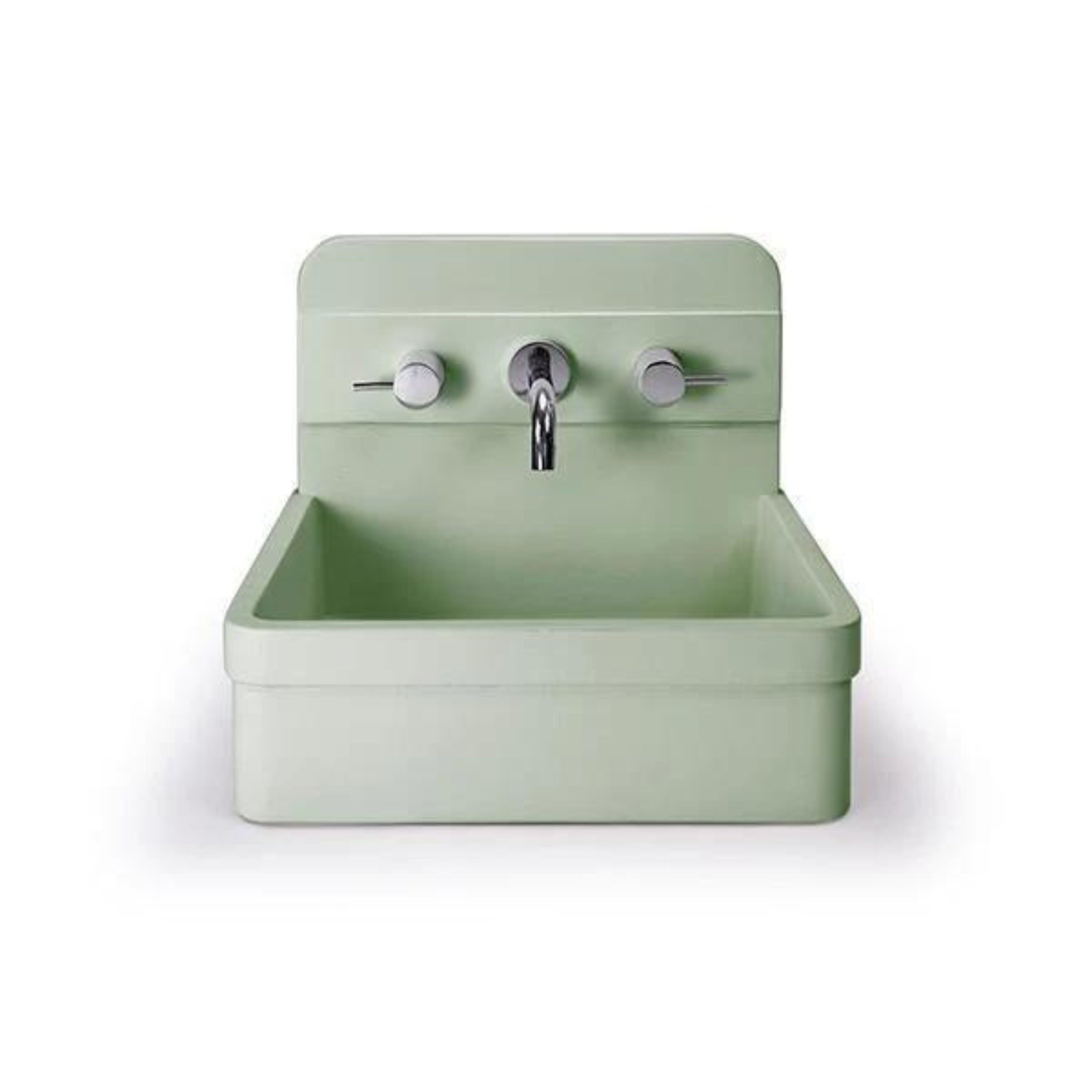 NOOD CO HERBERT ABOVE COUNTER / WALL HUNG BASIN MINT 410MM