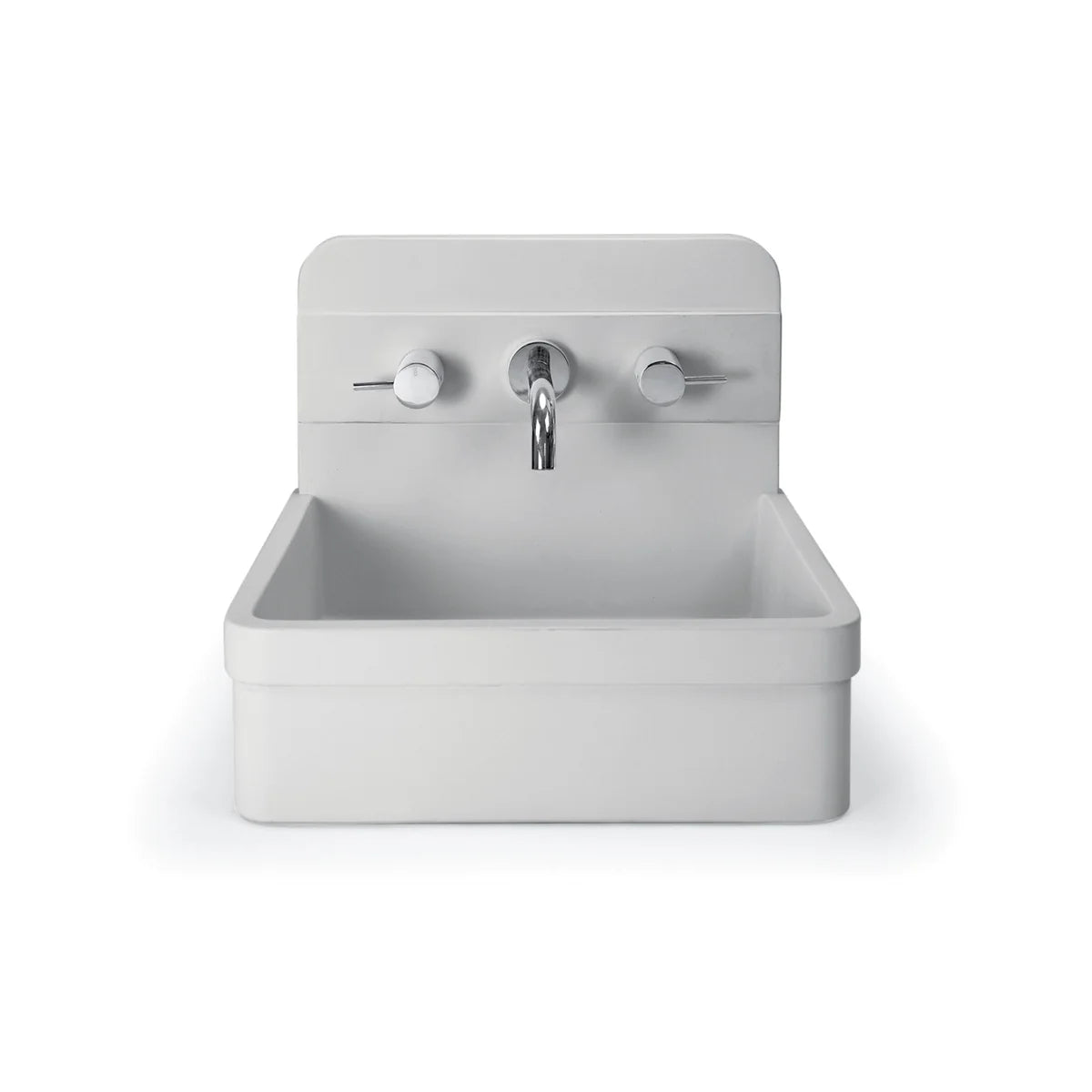NOOD CO HERBERT ABOVE COUNTER / WALL HUNG BASIN MORNING MIST 410MM