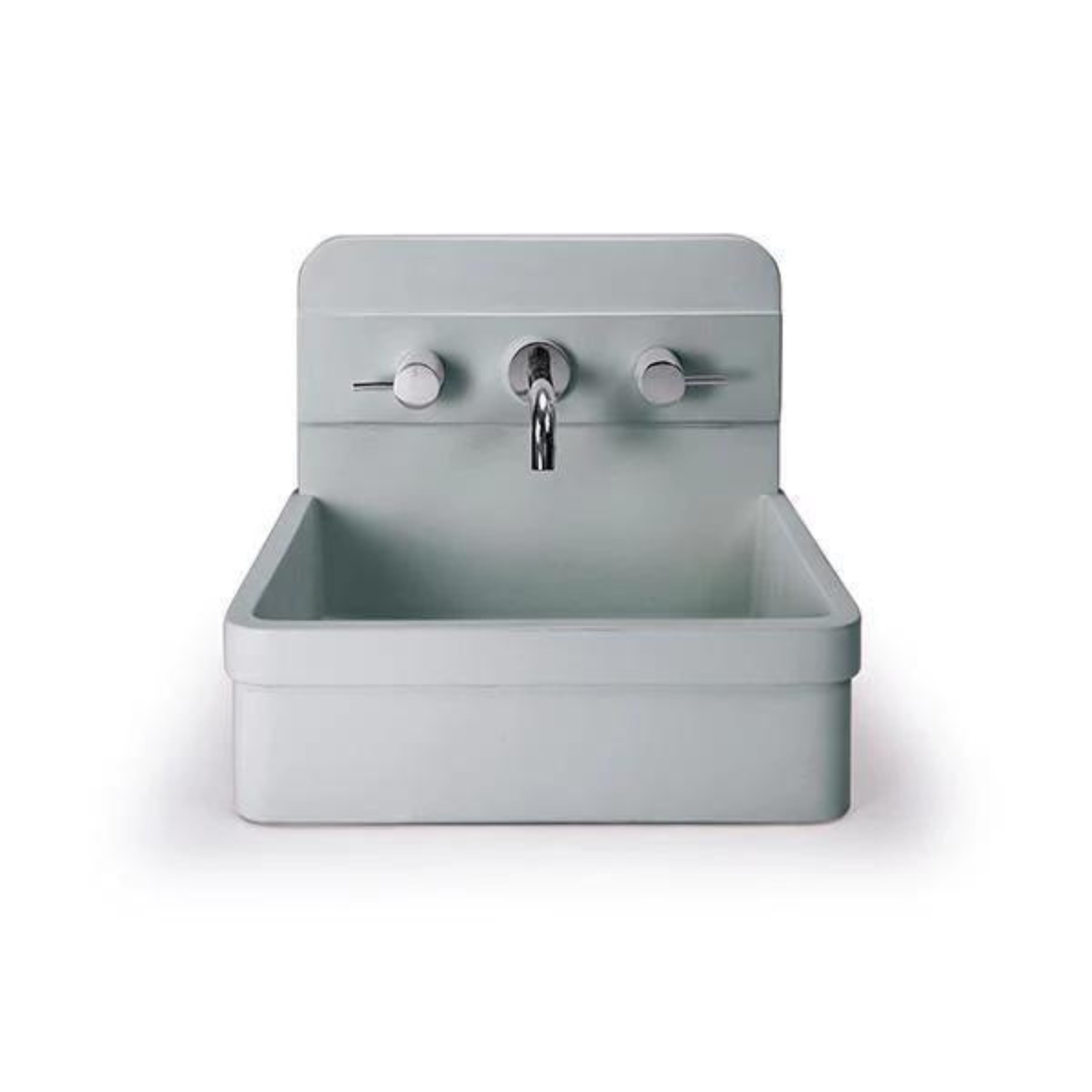 NOOD CO HERBERT ABOVE COUNTER / WALL HUNG BASIN POWDER BLUE 410MM