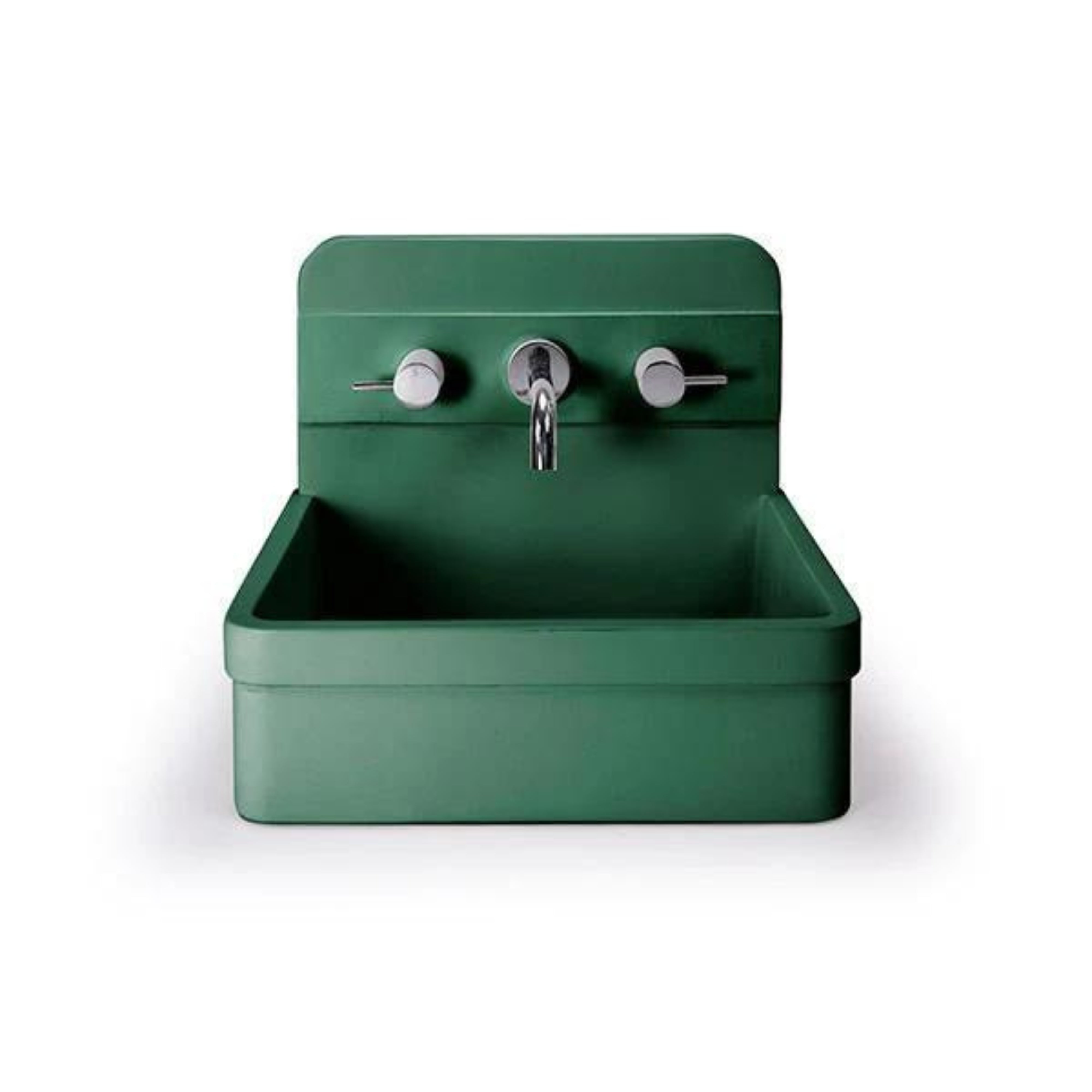 NOOD CO HERBERT ABOVE COUNTER / WALL HUNG BASIN TEAL 410MM