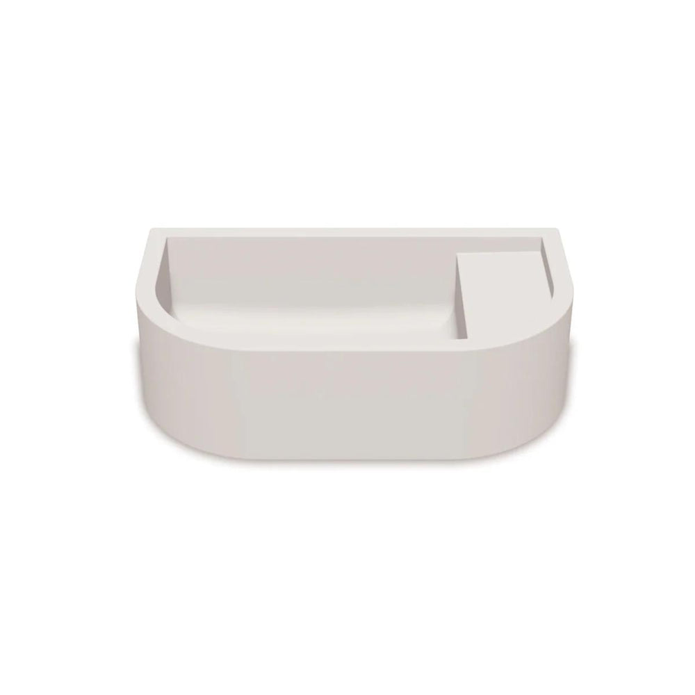 NOOD CO LOOP 01 ABOVE COUNTER / WALL HUNG BASIN MORNING MIST 440MM