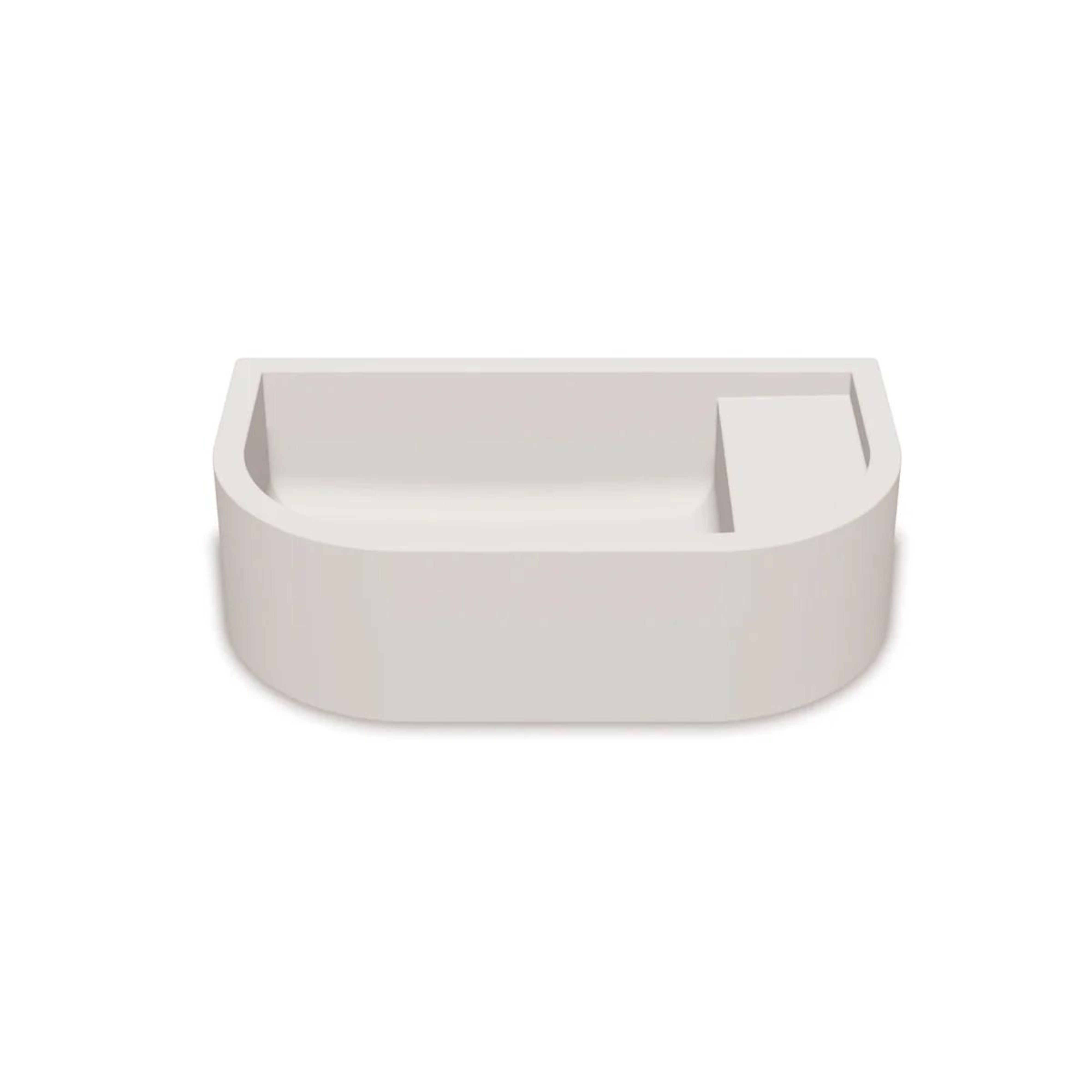 NOOD CO LOOP 01 ABOVE COUNTER / WALL HUNG BASIN MORNING MIST 440MM
