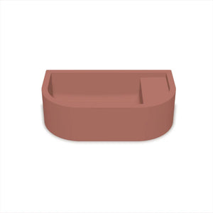 NOOD CO LOOP 01 ABOVE COUNTER / WALL HUNG BASIN MUSK 440MM