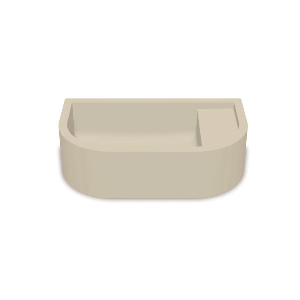 NOOD CO LOOP 01 ABOVE COUNTER / WALL HUNG BASIN SAND 440MM