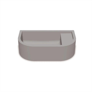 NOOD CO LOOP 01 ABOVE COUNTER / WALL HUNG BASIN SKY GREY 440MM