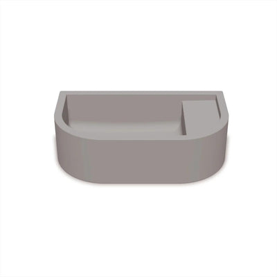 NOOD CO LOOP 01 ABOVE COUNTER / WALL HUNG BASIN SKY GREY 440MM