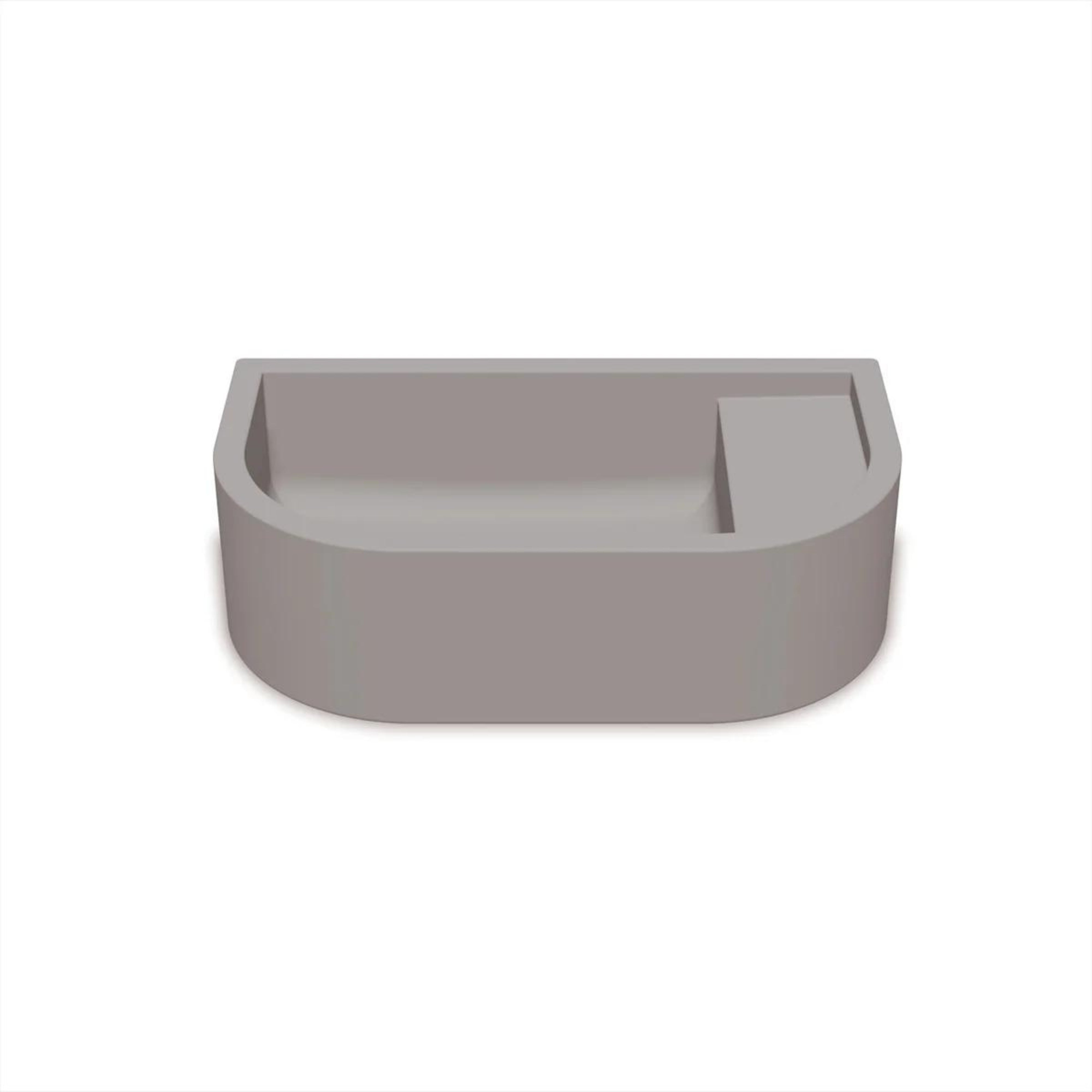 NOOD CO LOOP 01 ABOVE COUNTER / WALL HUNG BASIN SKY GREY 440MM