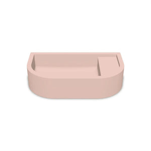 NOOD CO LOOP 02 ABOVE COUNTER / WALL HUNG BASIN BLUSH PINK 540MM