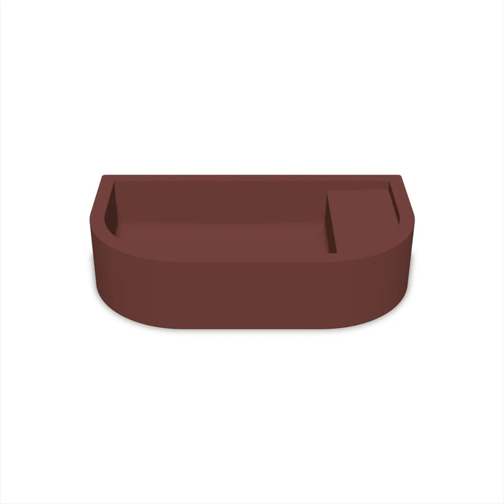NOOD CO LOOP 02 ABOVE COUNTER / WALL HUNG BASIN CLAY 540MM