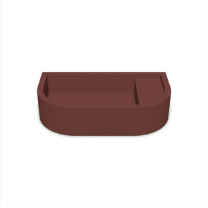 NOOD CO LOOP 02 ABOVE COUNTER / WALL HUNG BASIN CLAY 540MM