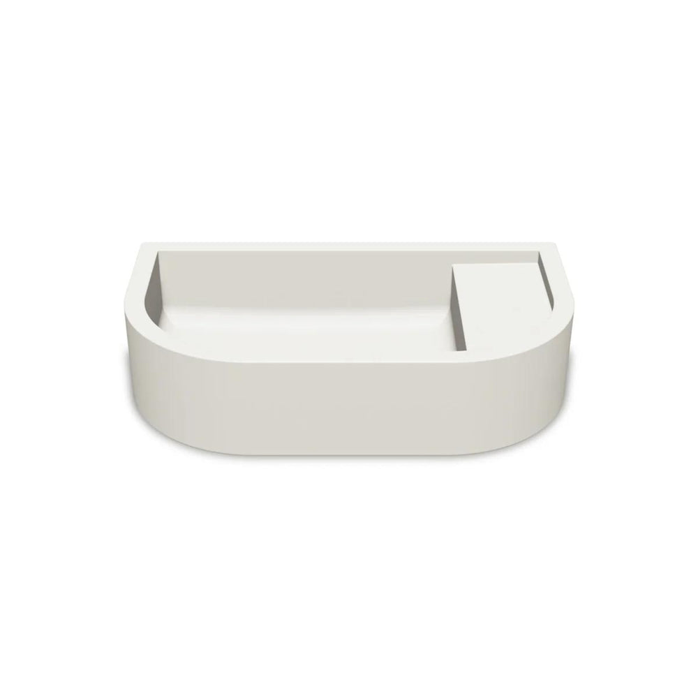 NOOD CO LOOP 02 ABOVE COUNTER / WALL HUNG BASIN IVORY 540MM