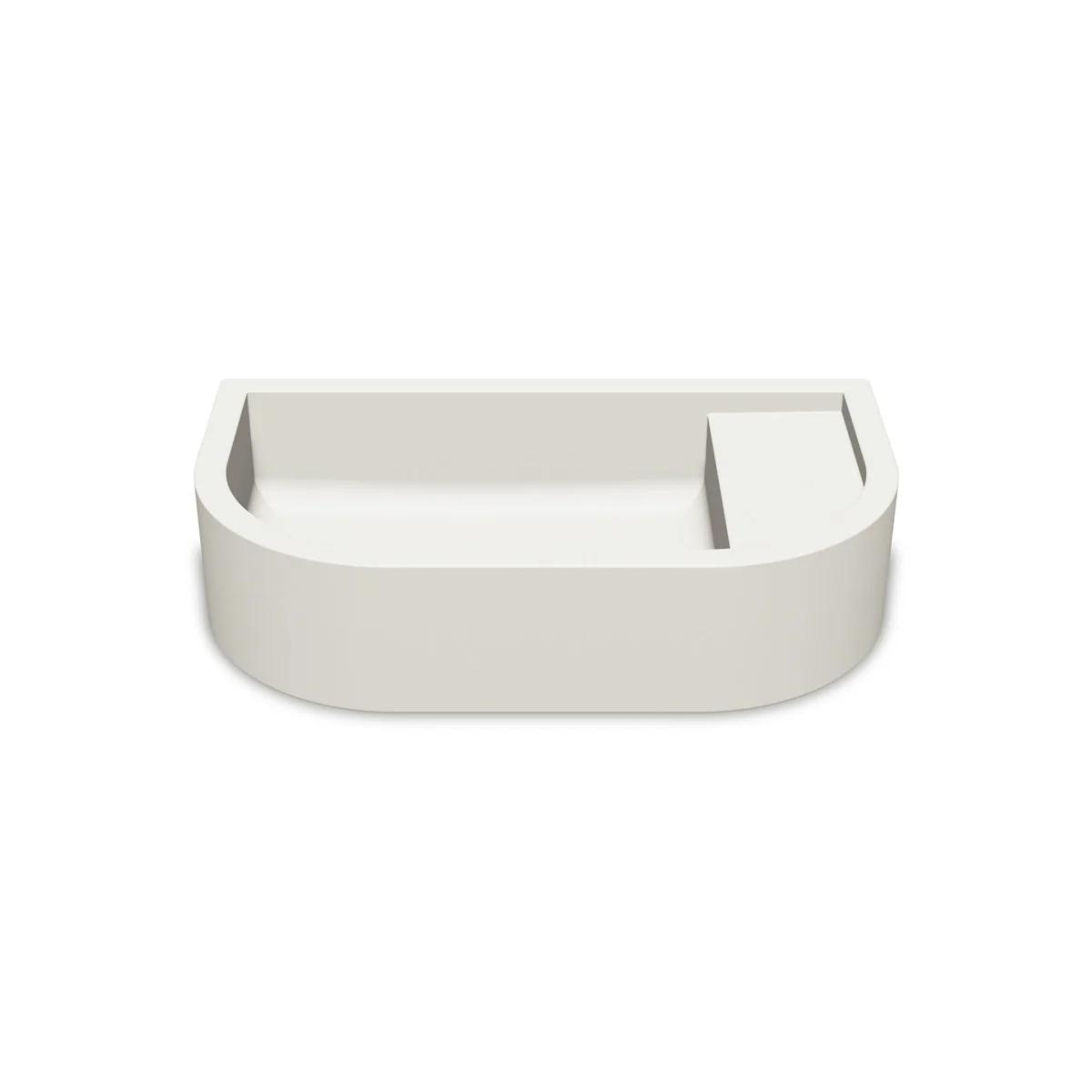 NOOD CO LOOP 02 ABOVE COUNTER / WALL HUNG BASIN IVORY 540MM
