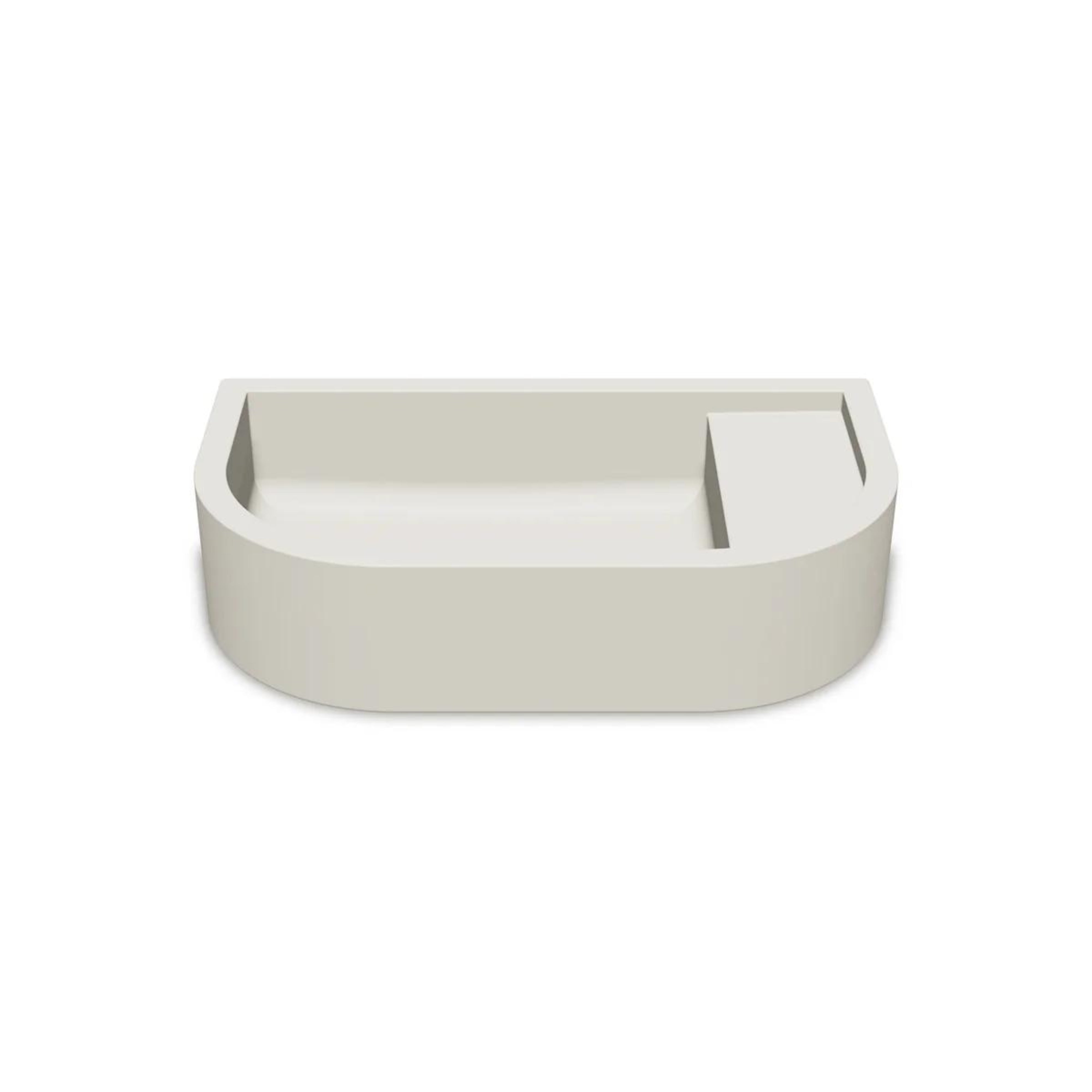 NOOD CO LOOP 02 ABOVE COUNTER / WALL HUNG BASIN MORNING MIST 540MM