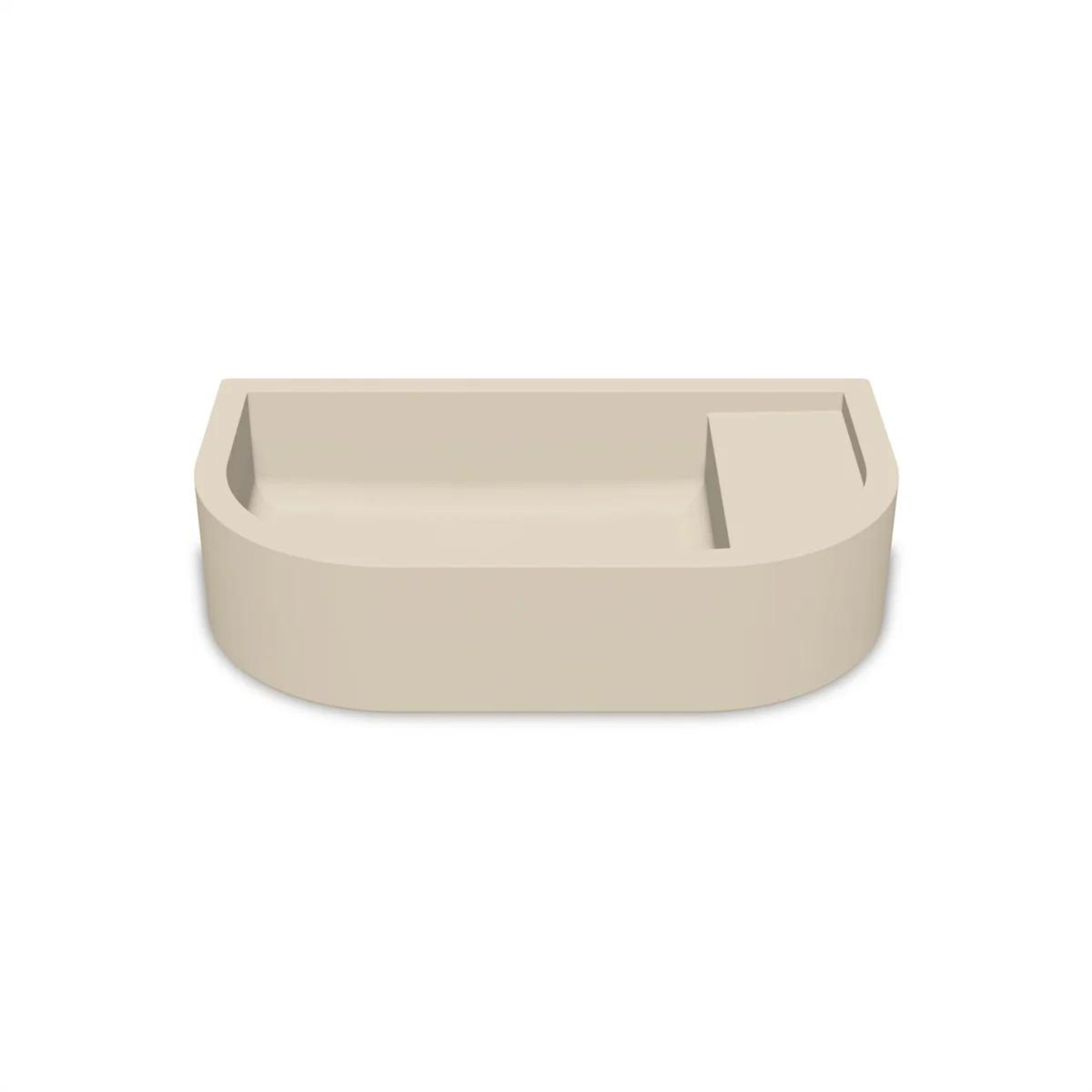 NOOD CO LOOP 02 ABOVE COUNTER / WALL HUNG BASIN MUSHROOM 540MM