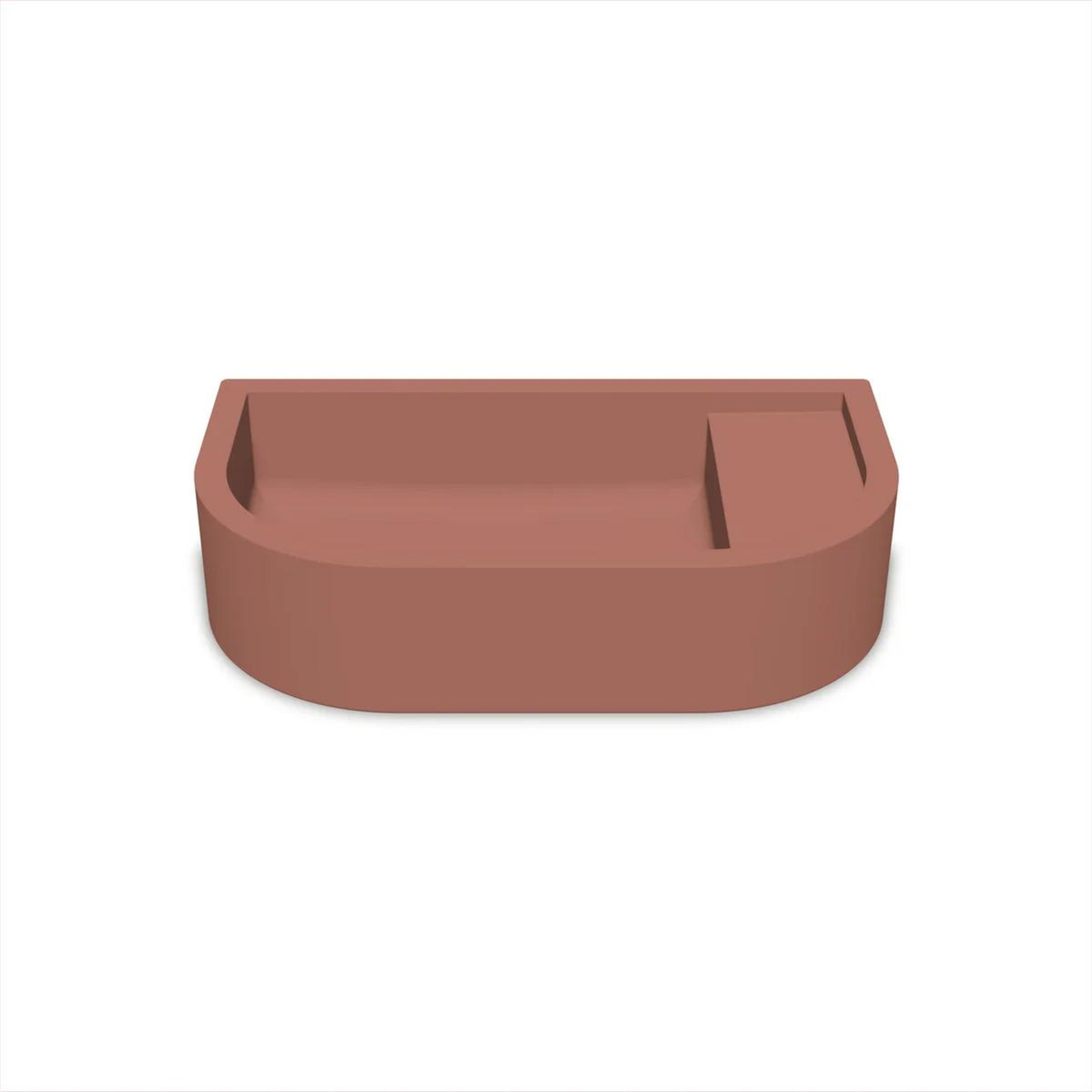 NOOD CO LOOP 02 ABOVE COUNTER / WALL HUNG BASIN MUSK 540MM