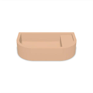 NOOD CO LOOP 02 ABOVE COUNTER / WALL HUNG BASIN PASTEL PEACH 540MM