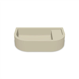 NOOD CO LOOP 02 ABOVE COUNTER / WALL HUNG BASIN SAND 540MM
