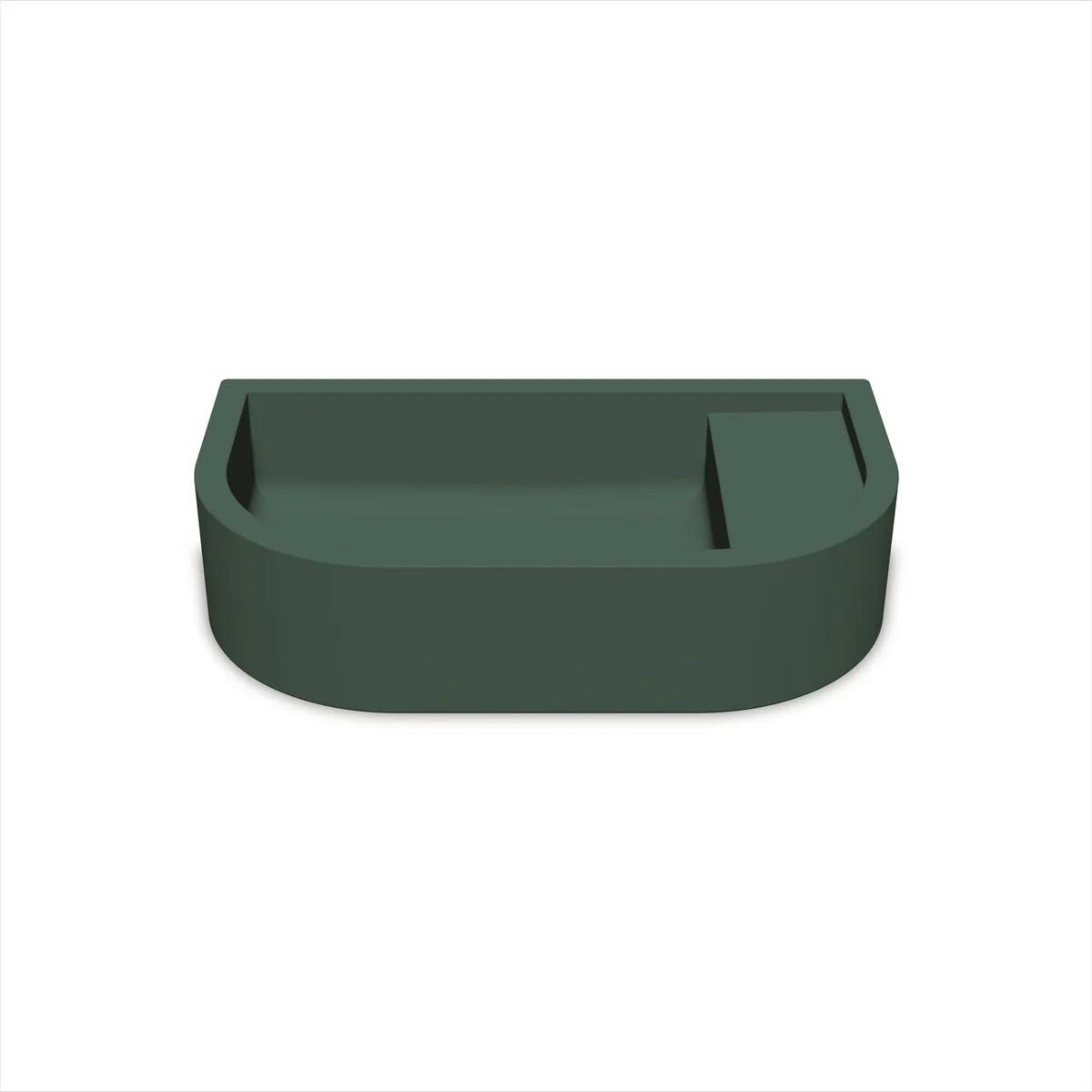 NOOD CO LOOP 02 ABOVE COUNTER / WALL HUNG BASIN TEAL 540MM