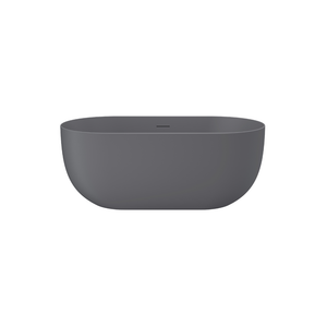 Linsol Nora Freestanding Bath with Overflow Grey Blue 1500mm