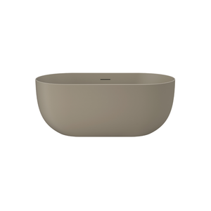 Linsol Nora Freestanding Bath with Overflow Warm Grey 1700mm
