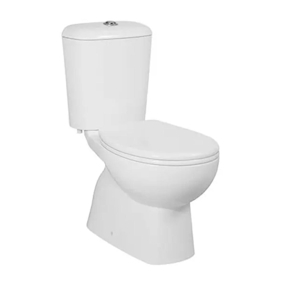 DECINA NOVARA RIMLESS CLOSE COUPLED TOILET SUITE GLOSS WHITE