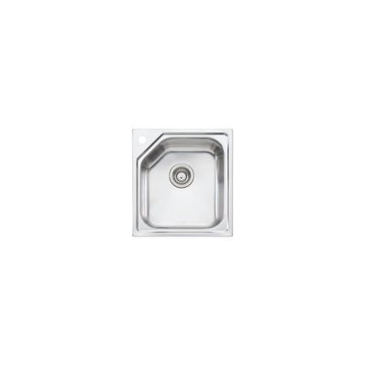 OLIVERI NU-PETITE SINGLE BOWL ALFRESCO, KITCHEN AND LAUNDRY SINK STAINLESS STEEL 460MM