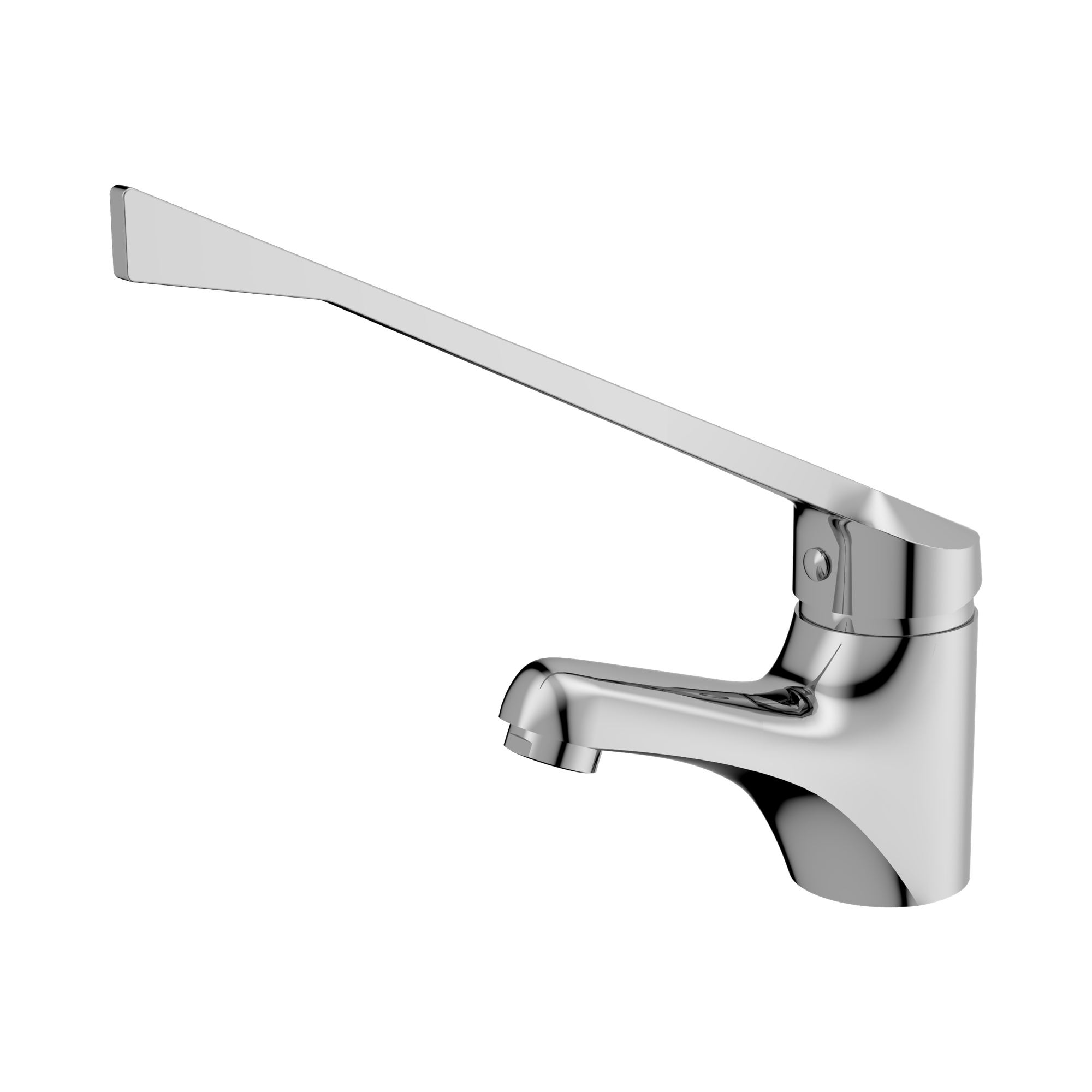 NERO CLASSIC CARE LEAD FREE BASIN MIXER EXTENDED HANDLE 213MM CHROME