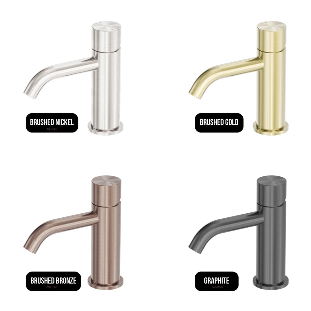 NERO ZEN BASIN MIXER HANDLESS 157MM GRAPHITE
