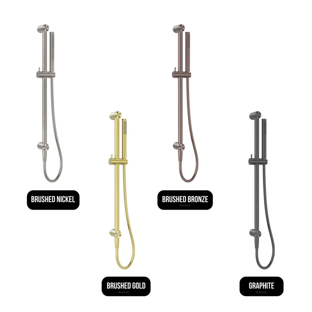 NERO ZEN SHOWER RAIL BRUSHED GOLD