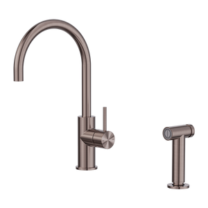 NERO ZEN PULL-OUT SINK MIXER WITH HAND SPRAY 356MM BRUSHED BRONZE
