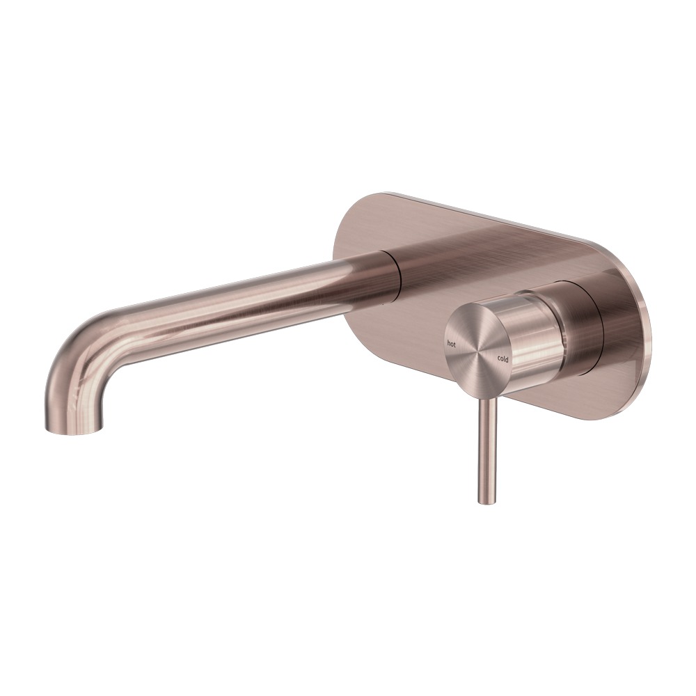 NERO ZEN WALL BASIN / BATH MIXER 185MM BRUSHED BRONZE