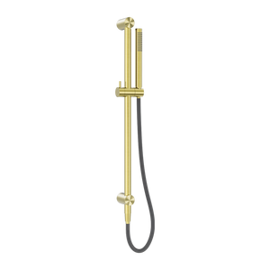NERO ZEN SHOWER RAIL WITH OUTDOOR SHOWER HOSE BRUSHED GOLD