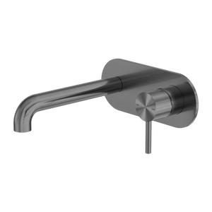 NERO ZEN WALL BASIN / BATH MIXER 185MM GRAPHITE