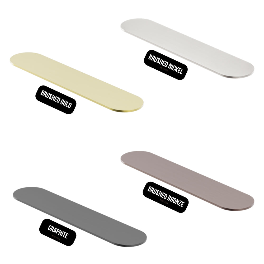 NERO ZEN METAL SHOWER SHELF 430MM BRUSHED NICKEL