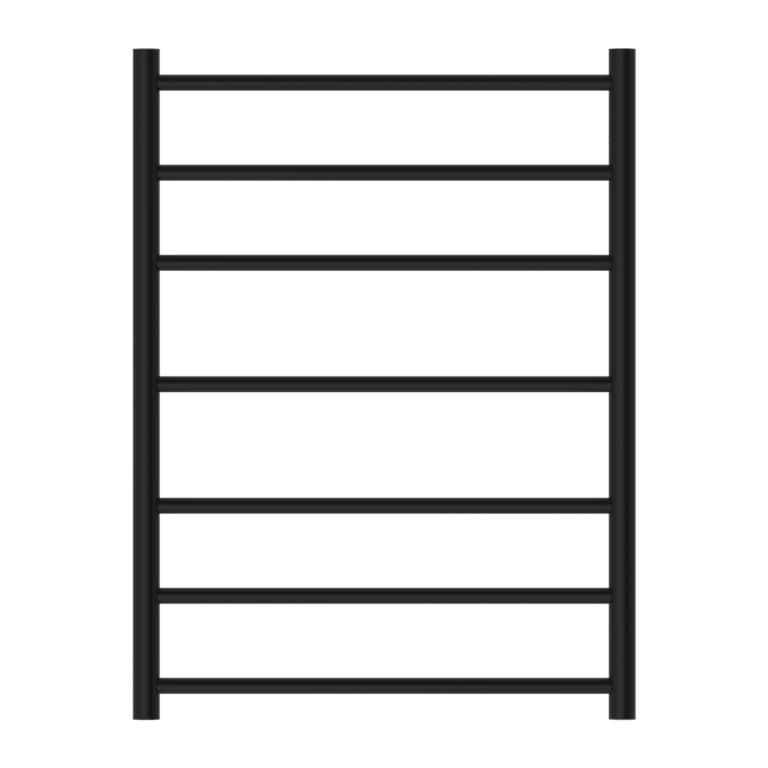 NERO MECCA NON-HEATED TOWEL LADDER MATTE BLACK 600MM