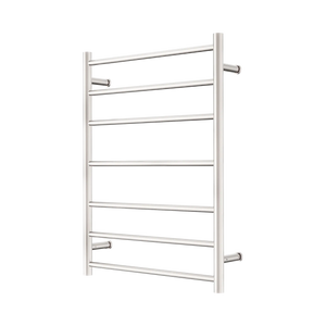 NERO MECCA 240V 7 BAR HEATED TOWEL LADDER BRUSHED NICKEL
