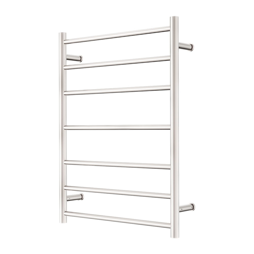 NERO MECCA 7-BAR LADDER HEATED TOWEL BRUSHED NICKEL 800MM