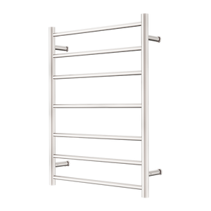 NERO MECCA 7-BAR LADDER HEATED TOWEL BRUSHED NICKEL 800MM