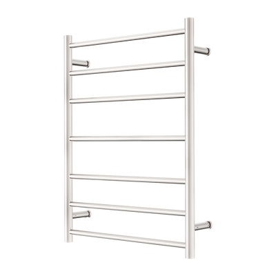 NERO MECCA 7-BAR LADDER HEATED TOWEL BRUSHED NICKEL 800MM