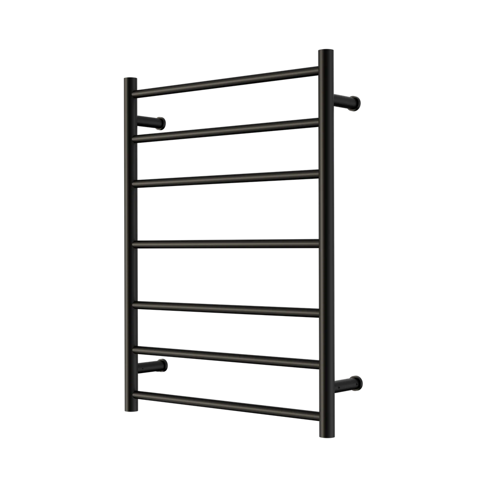 NERO MECCA 240V 7 BAR HEATED TOWEL LADDER MATTE BLACK