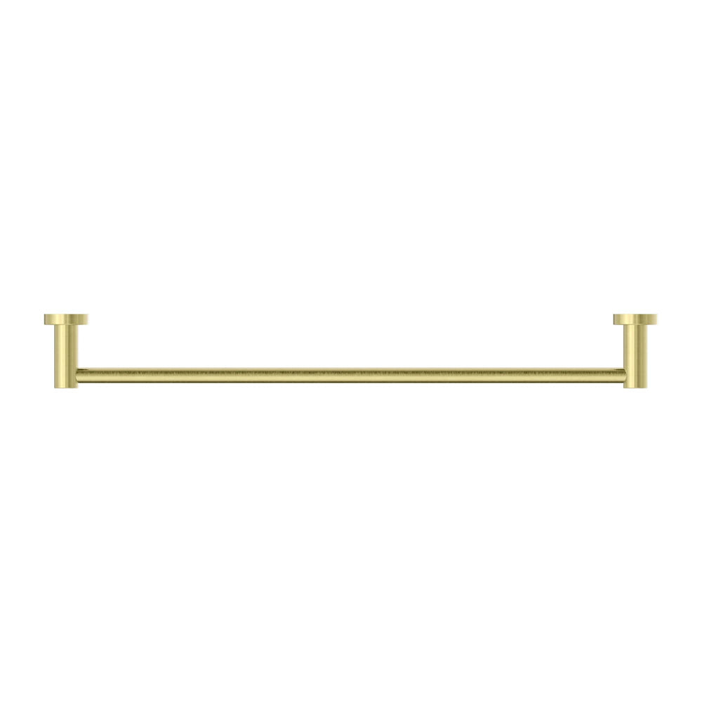 NERO MECCA SINGLE NON-HEATED TOWEL RAIL BRUSHED GOLD (AVAILABLE IN 600MM AND 800MM)