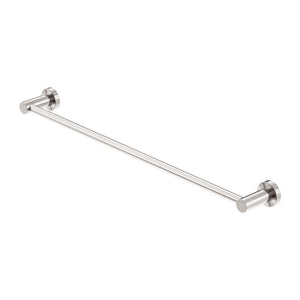 NERO MECCA SINGLE NON-HEATED TOWEL RAIL BRUSHED NICKEL (AVAILABLE IN 600MM AND 800MM)