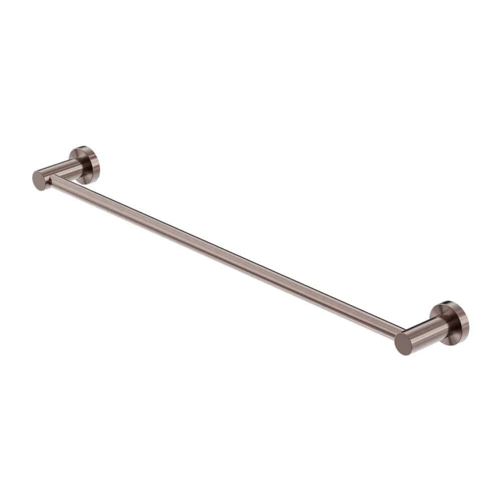 NERO MECCA SINGLE NON-HEATED TOWEL RAIL BRUSHED BRONZE (AVAILABLE IN 600MM AND 800MM)